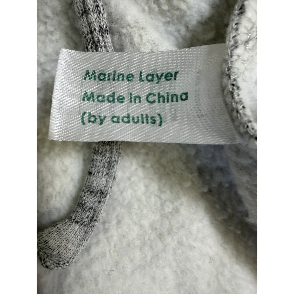 Marine Layer Robe Coat XL/XXL Tie Meryl Gray Comfy‎ Cozy